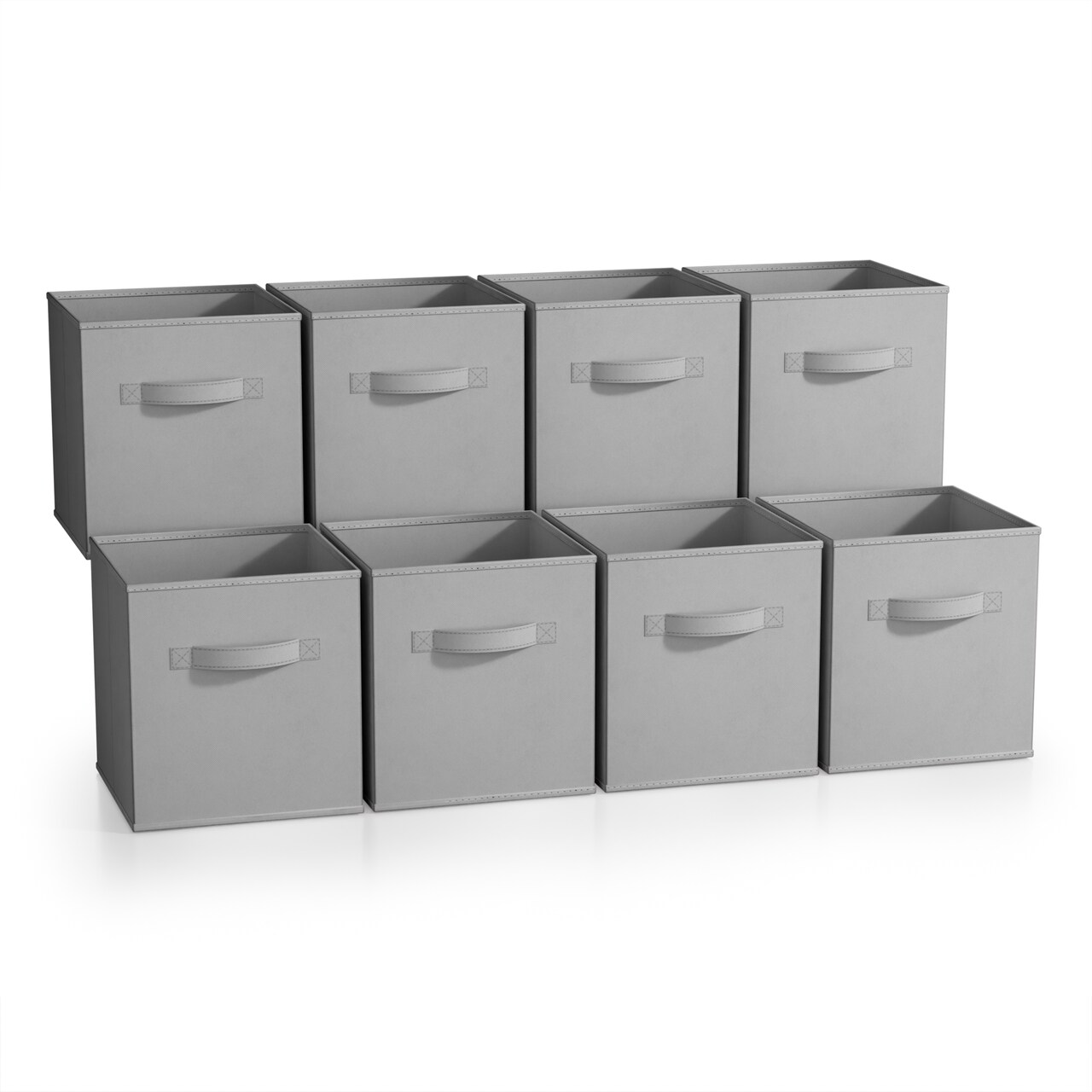 Sorbus 8 Pack 11 Inch Foldable Storage Cubes with Handles- for Organizing Home, Shelves, Nursery, Playroom, Closet and More